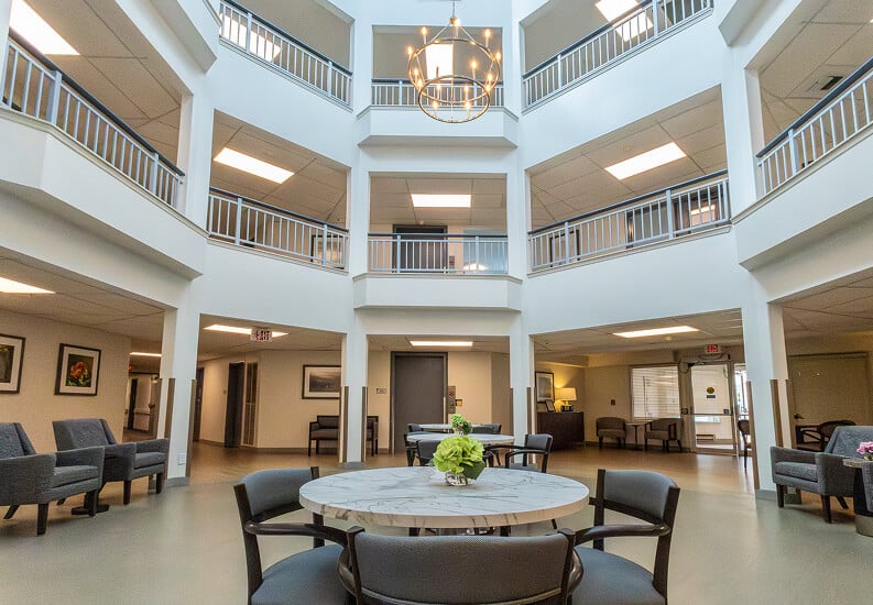Open Space Lobby Area Found in Independent Living Facilities Open Space Lobby Area Found in Independent Living Facilities