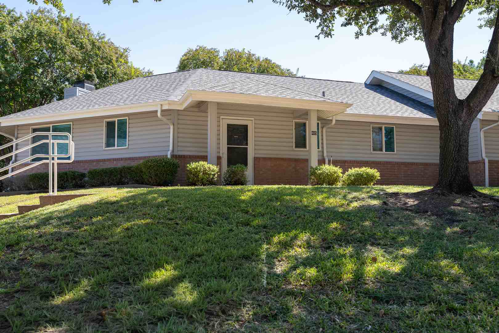 Front Patio of Senior Cottage at Independent Living Facility
