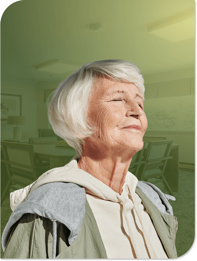 Hands Serving a Fresh Shrimp Salad Plate at an Independent Living Facility dining-experiences-that-bring-people